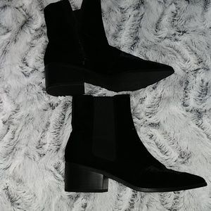 Nasty Gal velvet booties